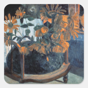 Paul Gauguin Sunflowers, 1901 Square Sticker