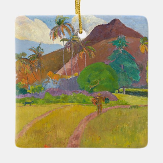 Paul Gauguin - Tahitian Landscape Ceramic Ornament (Front)