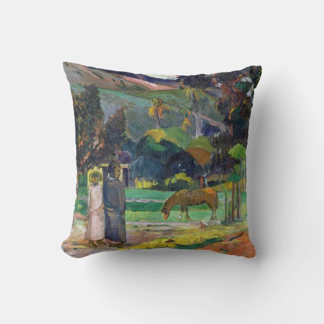 Paul Gauguin Tahitian Landscape Cushion (Front)