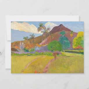 Paul Gauguin - Tahitian Landscape Invitation