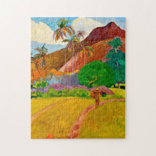 Paul Gauguin - Tahitian Landscape Jigsaw Puzzle