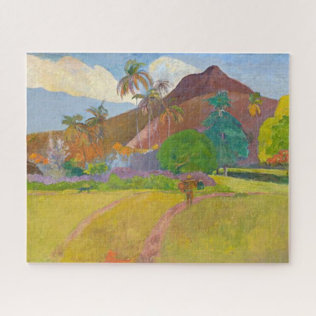 Paul Gauguin - Tahitian Landscape Jigsaw Puzzle (Horizontal)