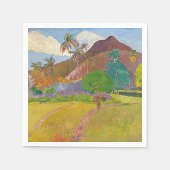 Paul Gauguin - Tahitian Landscape Napkin (Front)