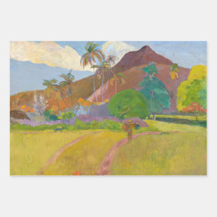 Paul Gauguin - Tahitian Landscape Wrapping Paper Sheet