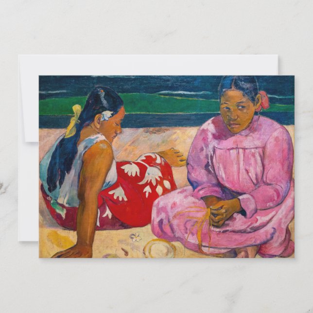 Paul Gauguin - Tahitian Women on the Beach Invitation (Front)