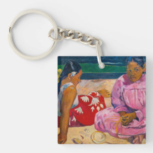 Paul Gauguin - Tahitian Women on the Beach Key Ring