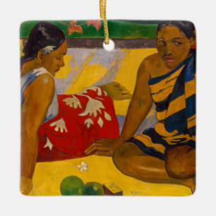 Paul Gauguin - Tahitian Women / Parau Api Ceramic Ornament