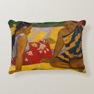 Paul Gauguin - Tahitian Women / Parau Api Decorative Cushion