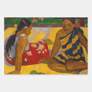Paul Gauguin - Tahitian Women / Parau Api Wrapping Paper Sheet