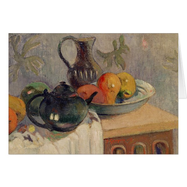 Paul Gauguin | Teiera, Brocca e Frutta, 1899 (Front Horizontal)
