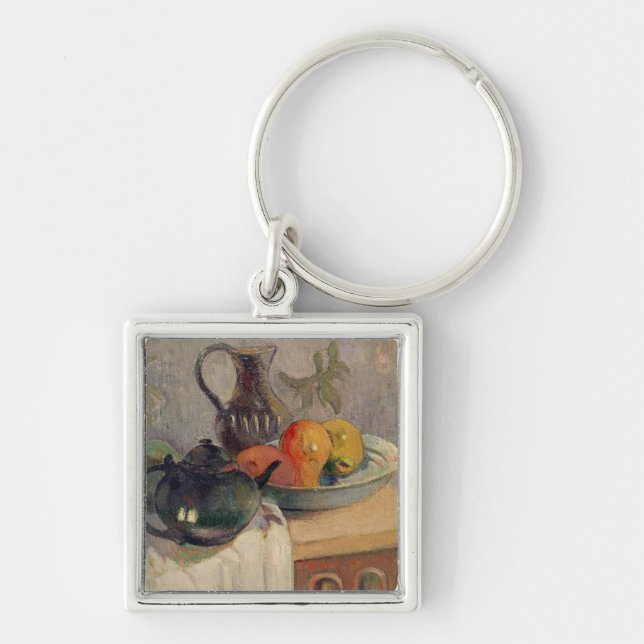 Paul Gauguin | Teiera, Brocca e Frutta, 1899 Key Ring (Front)