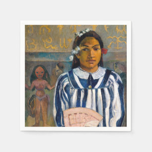 Paul Gauguin - The Ancestors of Tehamana Napkin