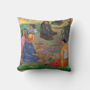 Paul Gauguin - The Conversation / Les Parau Parau Cushion