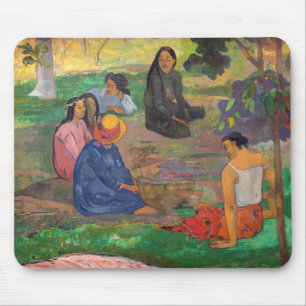 Paul Gauguin - The Conversation / Les Parau Parau Mouse Pad