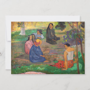 Paul Gauguin - The Conversation / Les Parau Parau Thank You Card