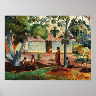 Paul Gauguin The Large Tree,Exploration of Nature Poster