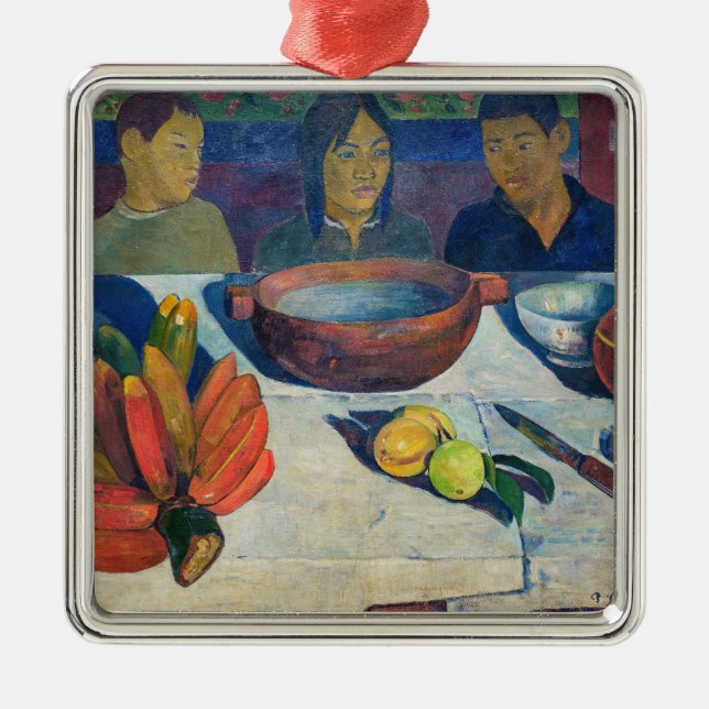 Paul Gauguin - The Meal / Bananas Metal Ornament (Front)