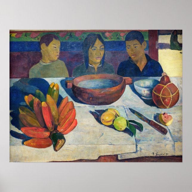Paul Gauguin - The Meal / Bananas Poster (Front)