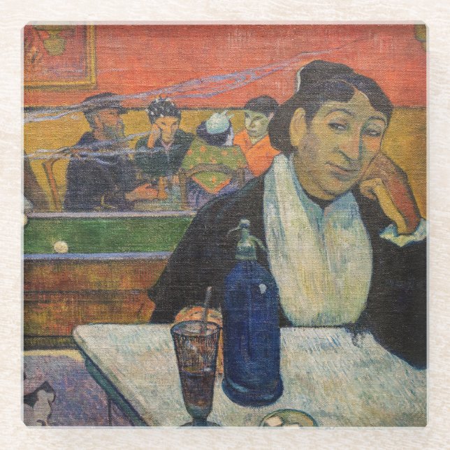 Paul Gauguin - The Night Cafe, Arles Glass Coaster (Front)