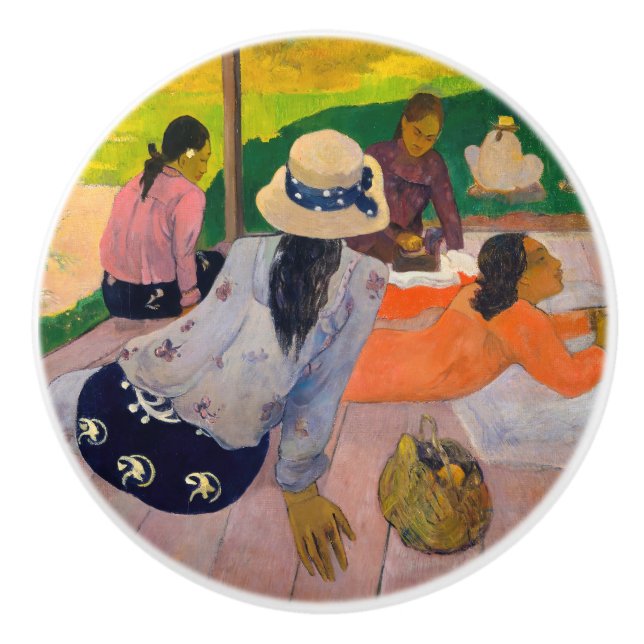 Paul Gauguin - The Siesta Ceramic Knob (Front)