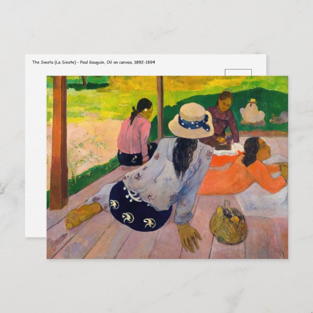 Paul Gauguin - The Siesta Postcard (Front/Back)