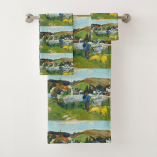 Paul Gauguin The Swineherd Classic Countryside Bath Towel Set