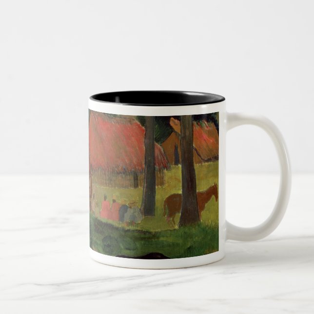 Paul Gauguin | The Three Huts, Tahiti, 1891-92 (oi Two-Tone Coffee Mug (Right)