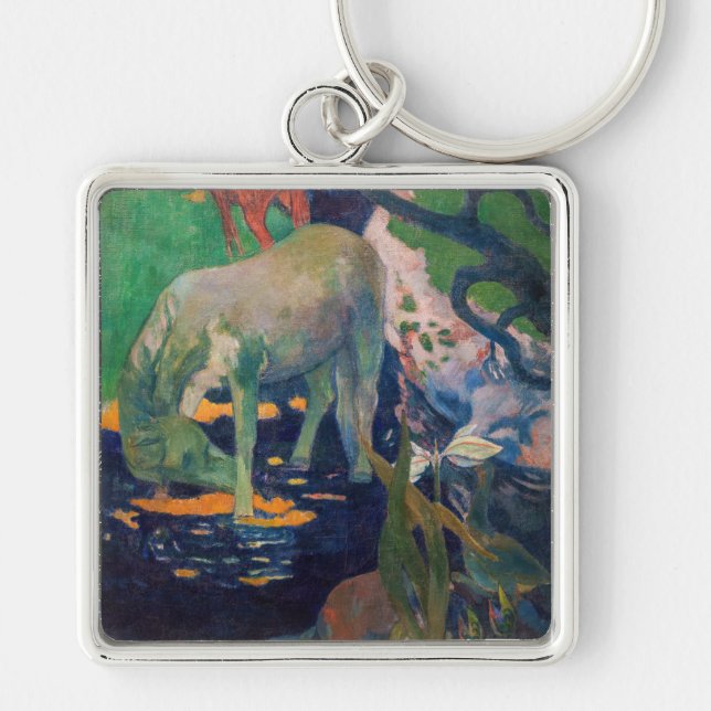Paul Gauguin - The White Horse Key Ring (Front)