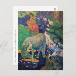 Paul Gauguin - The White Horse Postcard