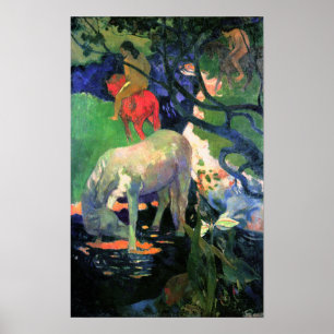 Paul Gauguin: The White Horse Poster