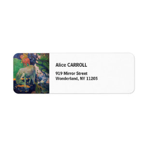 Paul Gauguin - The White Horse Return Address Label