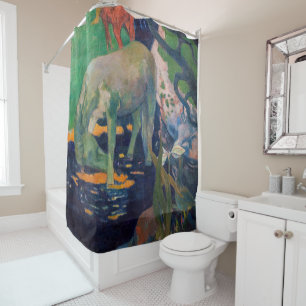 Paul Gauguin - The White Horse Shower Curtain