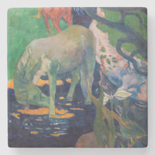 Paul Gauguin - The White Horse Stone Coaster
