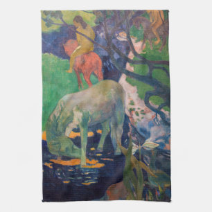Paul Gauguin - The White Horse Tea Towel