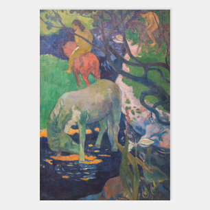 Paul Gauguin - The White Horse Wrapping Paper Sheet