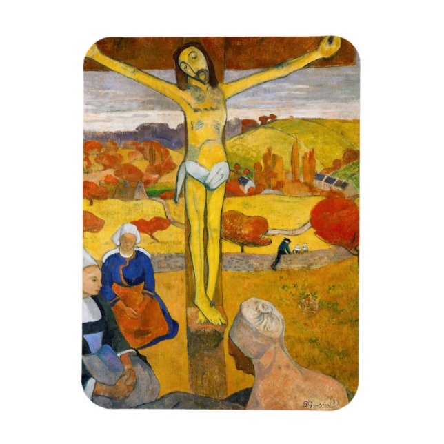 Paul Gauguin - The Yellow Christ Magnet (Vertical)