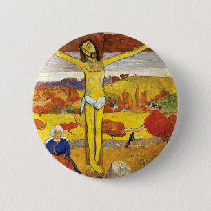 Paul Gauguin The Yellow Christ Vintage Fine Art 6 Cm Round Badge