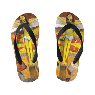 Paul Gauguin The Yellow Christ Vintage Fine Art Kid's Thongs