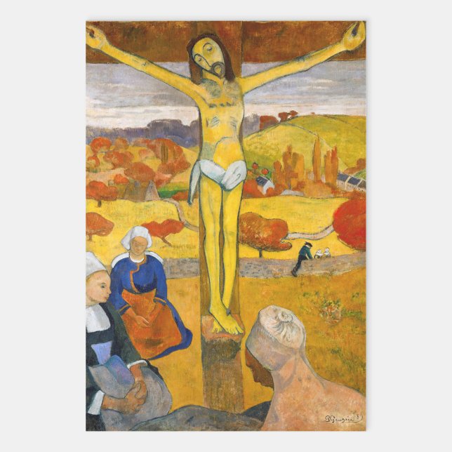 Paul Gauguin - The Yellow Christ Wrapping Paper Sheet (Creator Uploaded)