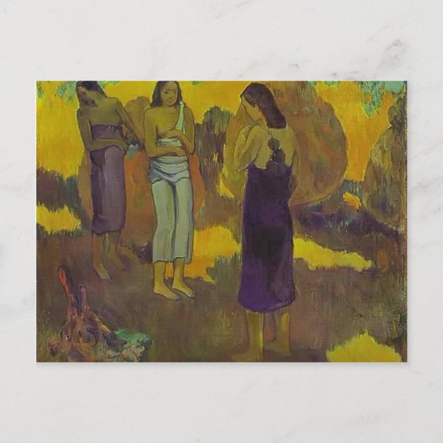 Paul Gauguin- Three Tahitian Women Postcard (Front)