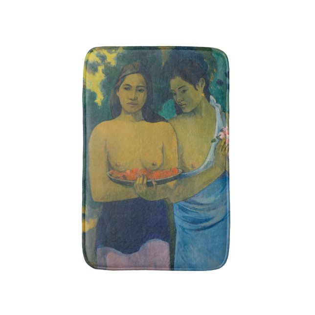 Paul Gauguin - Two Tahitian Women Bath Mat (Front Vertical)