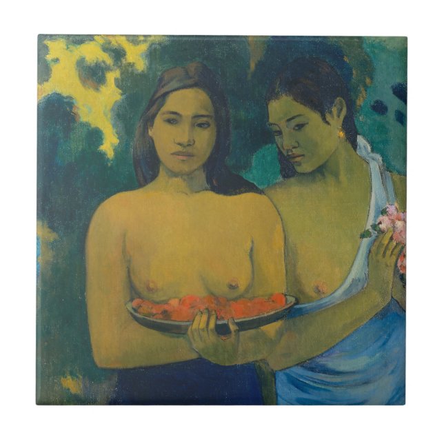 Paul Gauguin - Two Tahitian Women Ceramic Tile (Front)