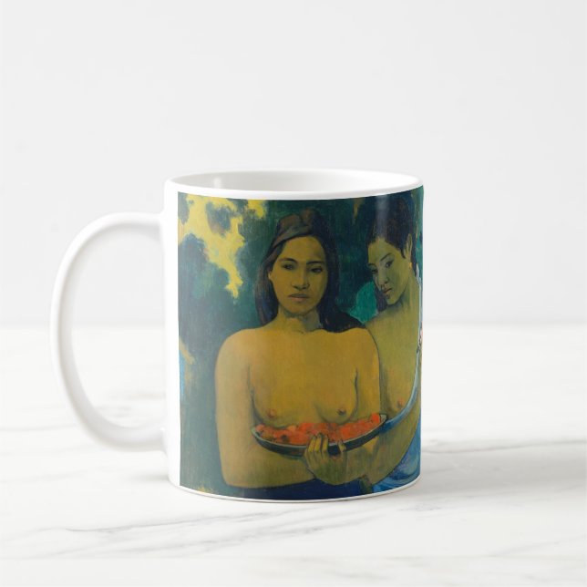 Paul Gauguin - Two Tahitian Women Coffee Mug (Left)