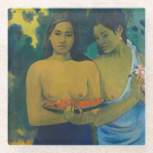 Paul Gauguin - Two Tahitian Women Glass Coaster
