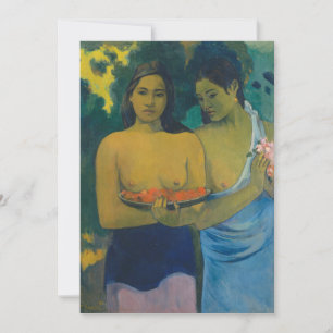 Paul Gauguin - Two Tahitian Women Invitation
