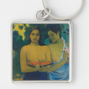 Paul Gauguin - Two Tahitian Women Key Ring