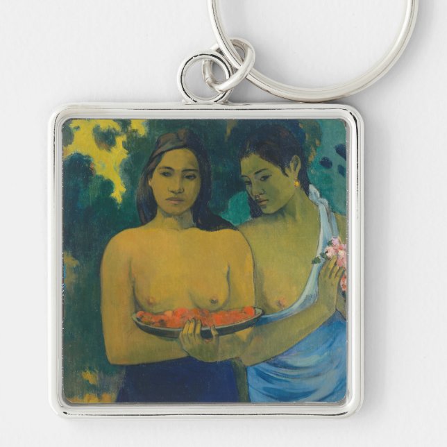 Paul Gauguin - Two Tahitian Women Key Ring (Front)