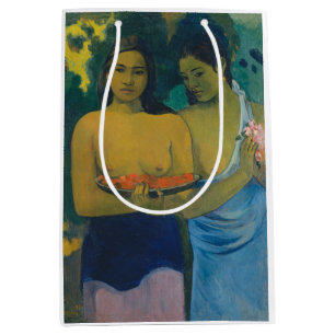Paul Gauguin - Two Tahitian Women Medium Gift Bag