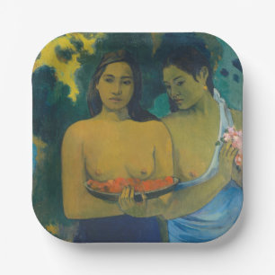Paul Gauguin - Two Tahitian Women Paper Plate
