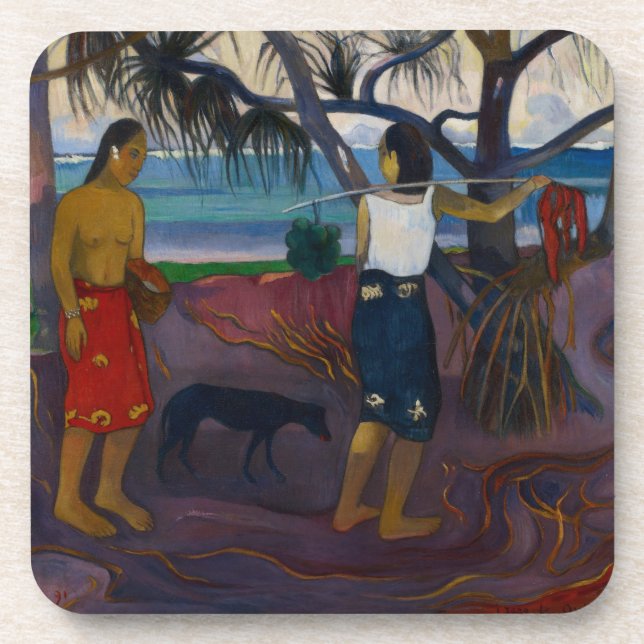 Paul Gauguin | Under the Pandanus, 1891 (oil on ca Coaster (Front)